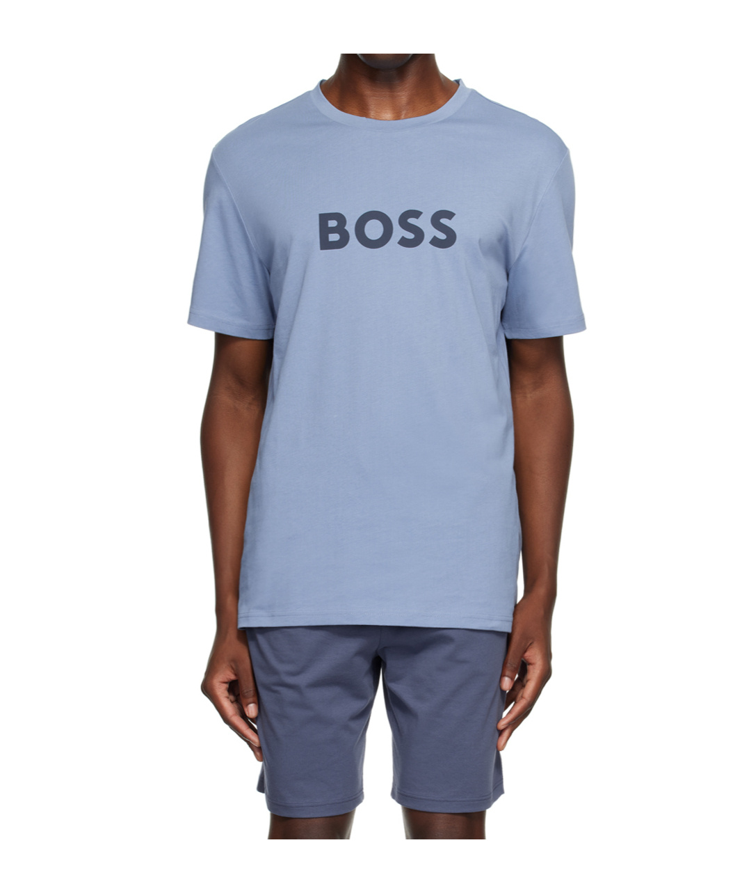 Shop Hugo Boss Logo-print T-shirt In Blue