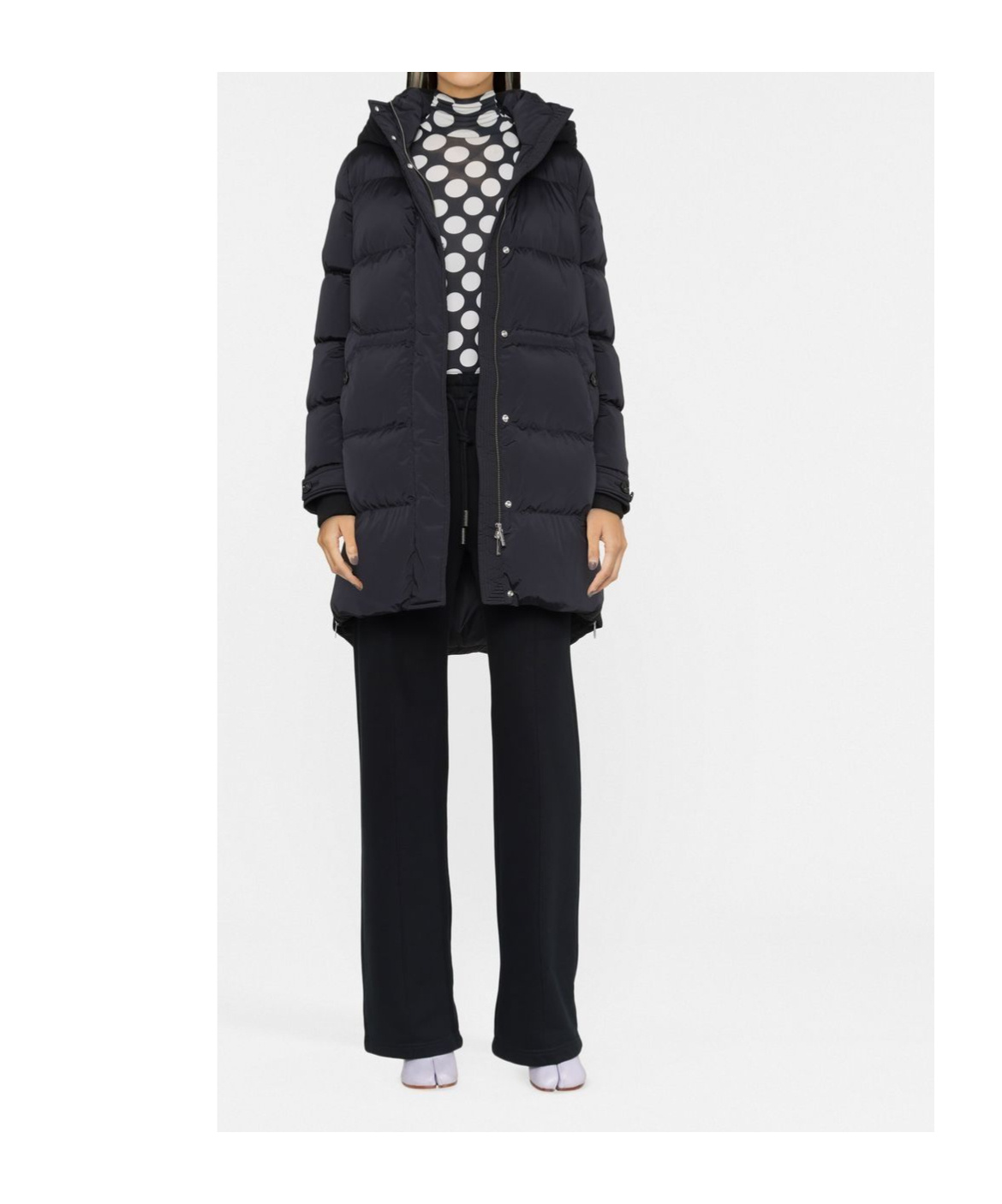 Woolrich Hooded Down Jacket In Black