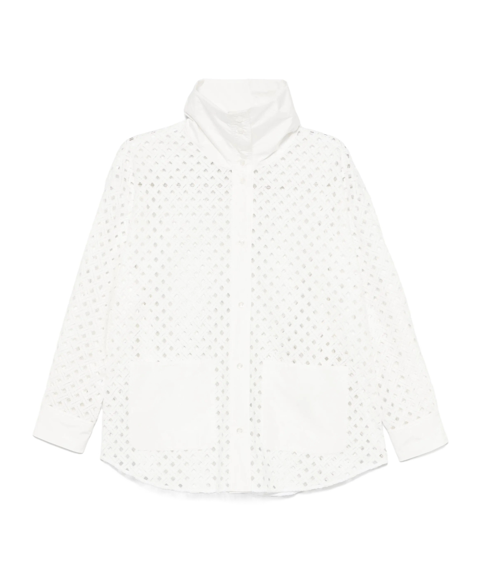 Herno Hemd Mit Lochmuster In White