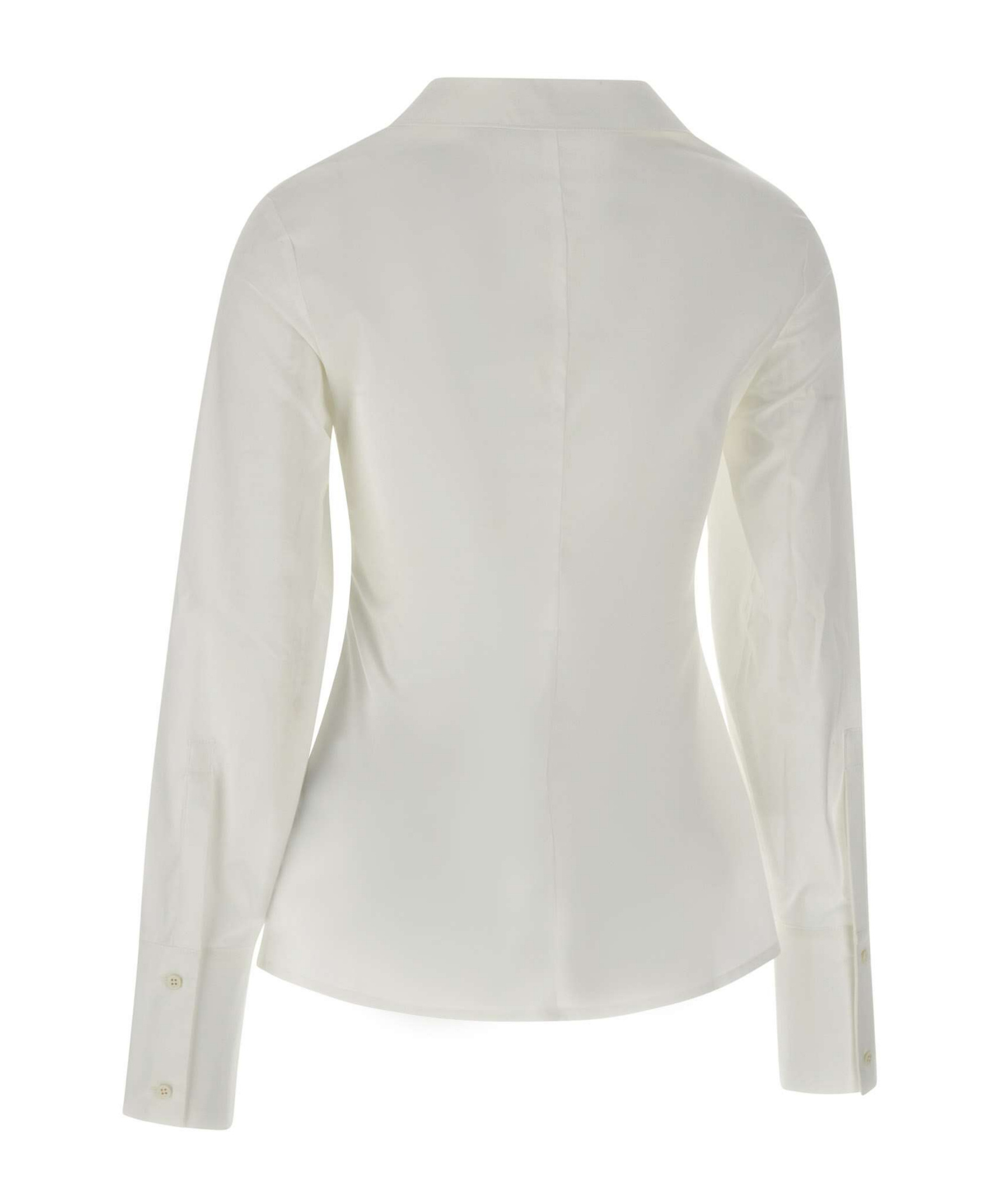Heliot Emil Asymmetric Buckle Blouse In White