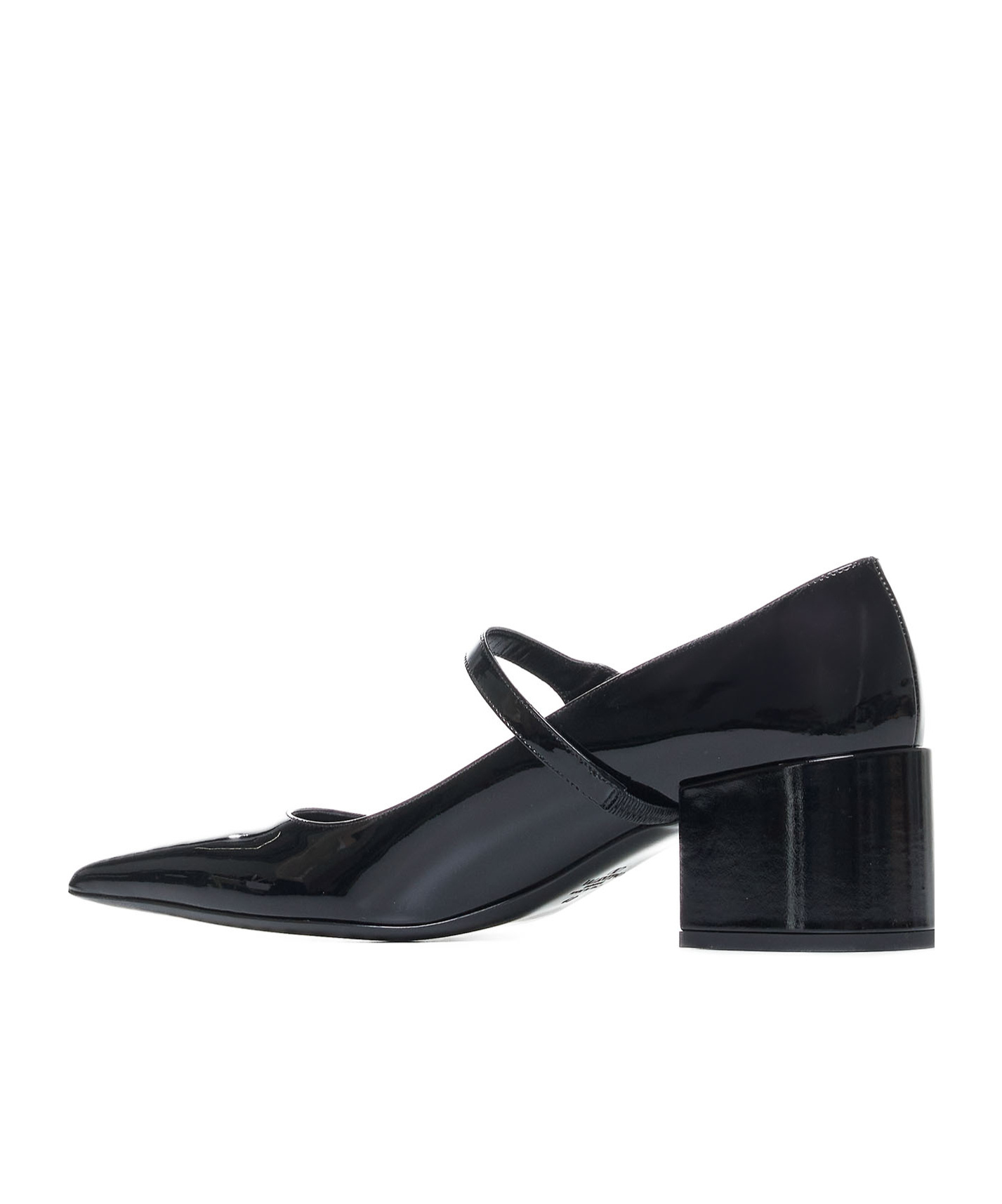 Shop Valentino 50mm Vlogo Locker Mary-jane Pumps In Black