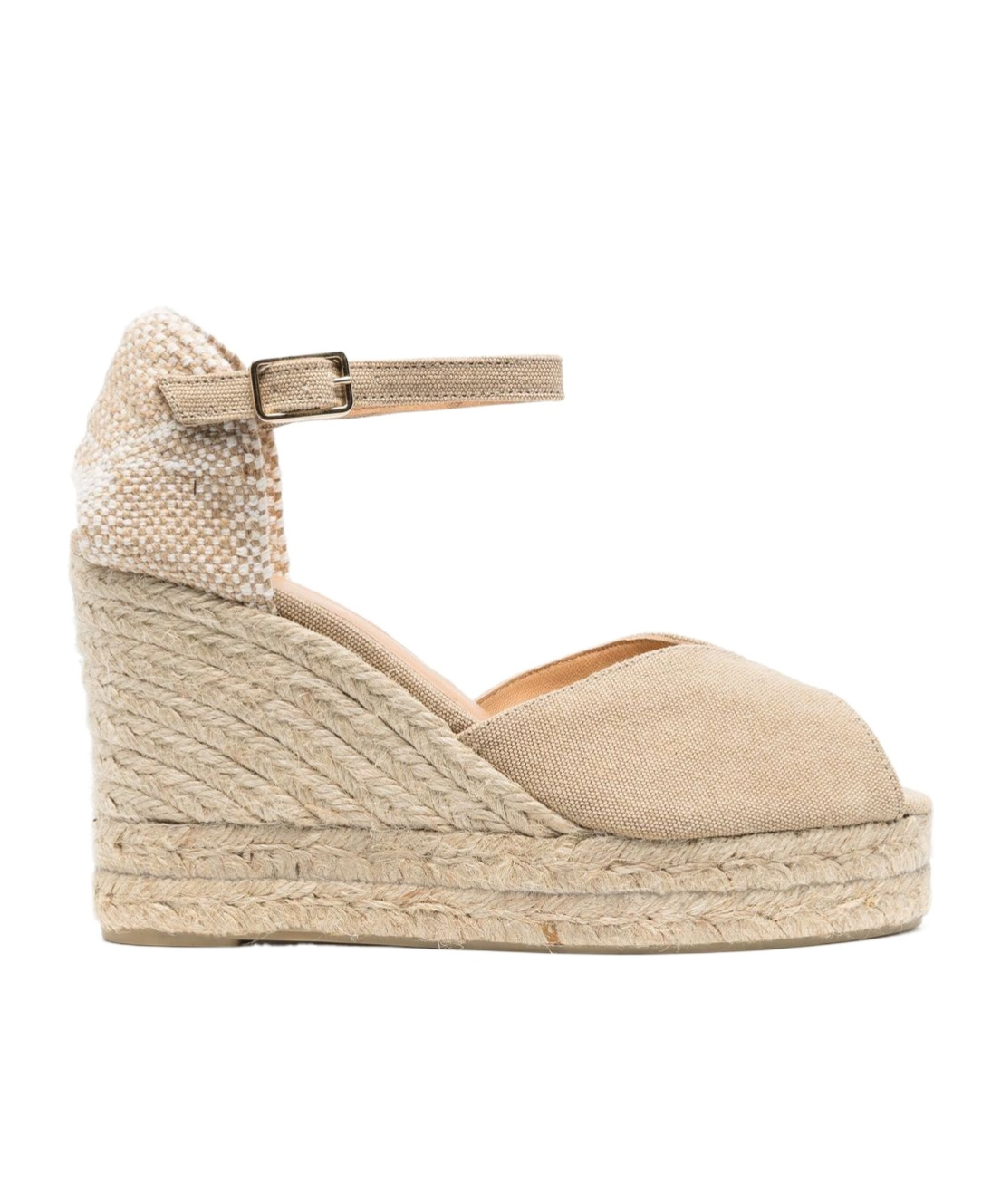 Castaã±er Bianca Raffia Wedge Espadrilles In Neutral