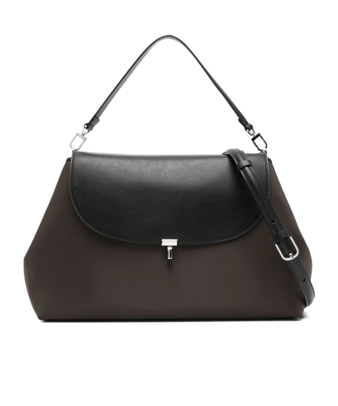 Totême T-lock Nylon Satchel Adjustable Strap Design In Black
