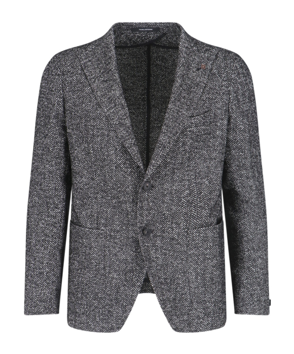 Tagliatore Tailored Suit Jacket Notch Lapel In Black