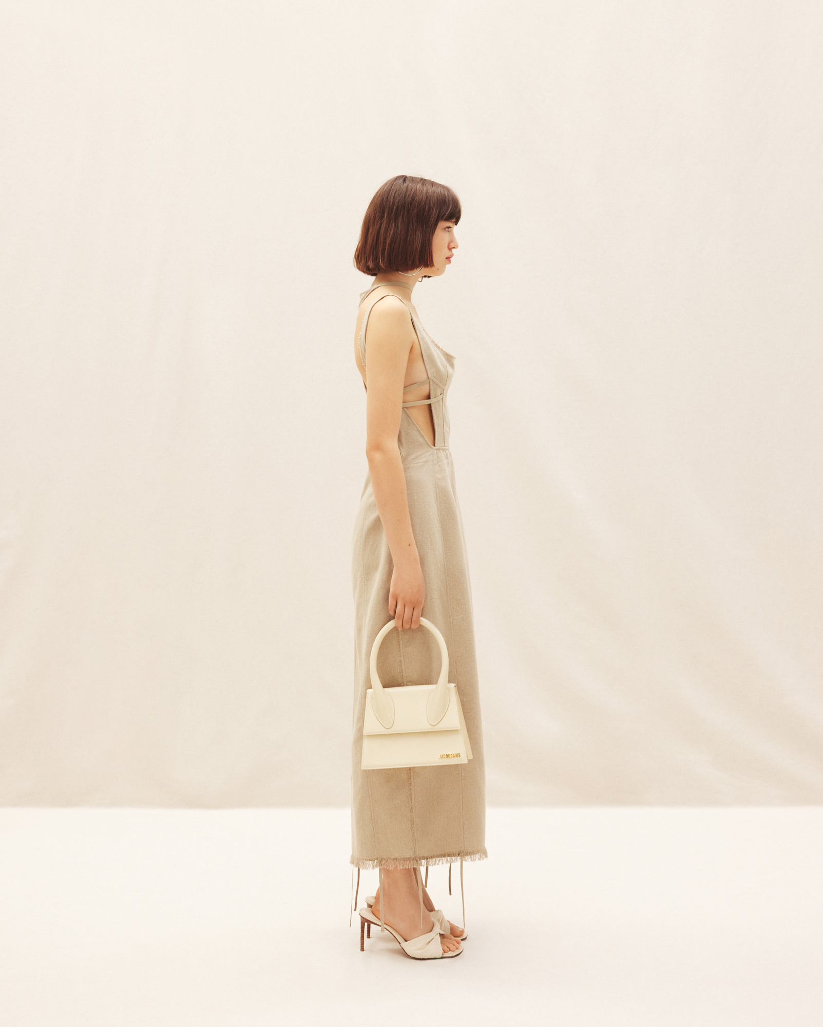 Jacquemus Le Grand Chiquito Tote Bag In Nude