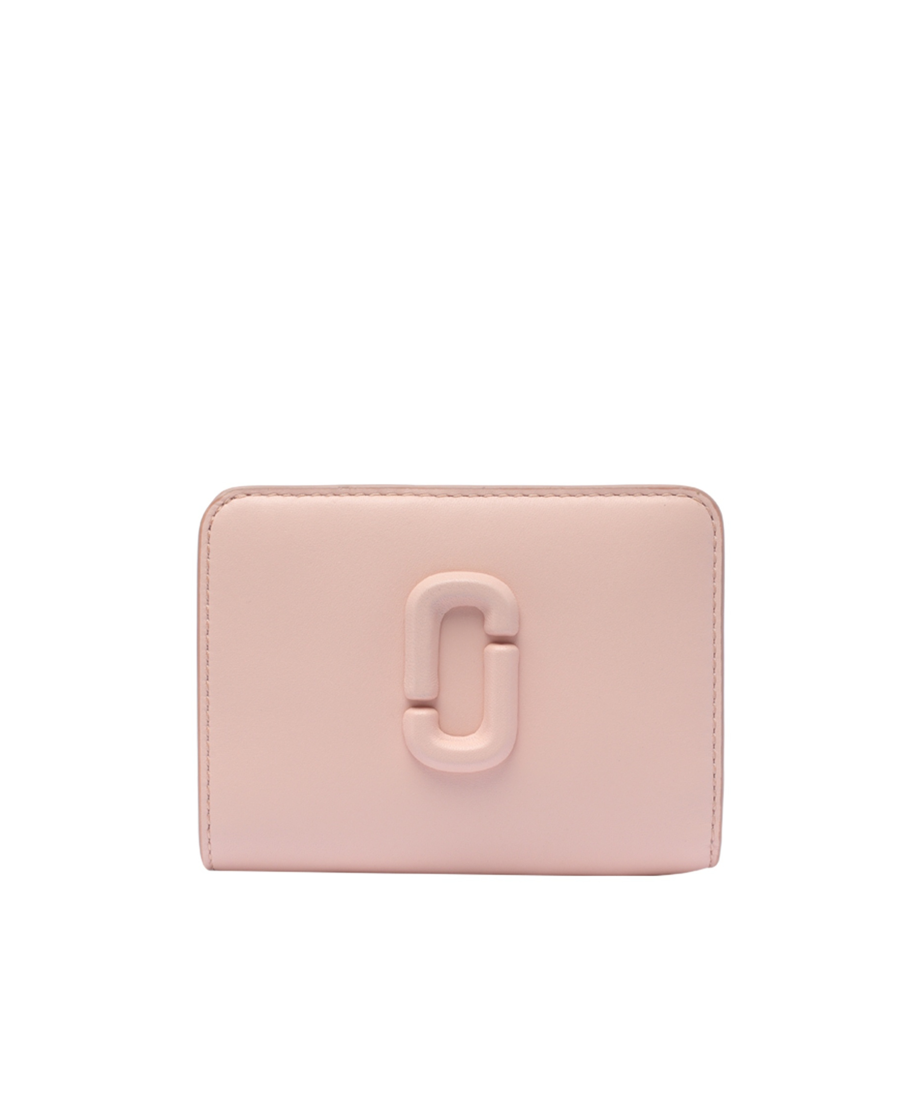 Shop Marc Jacobs The Leather J Marc Mini Compact Wallet In Nude