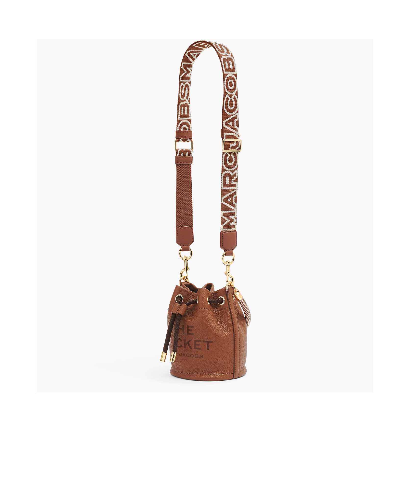 Marc Jacobs Logo Shoulder Strap In Brown