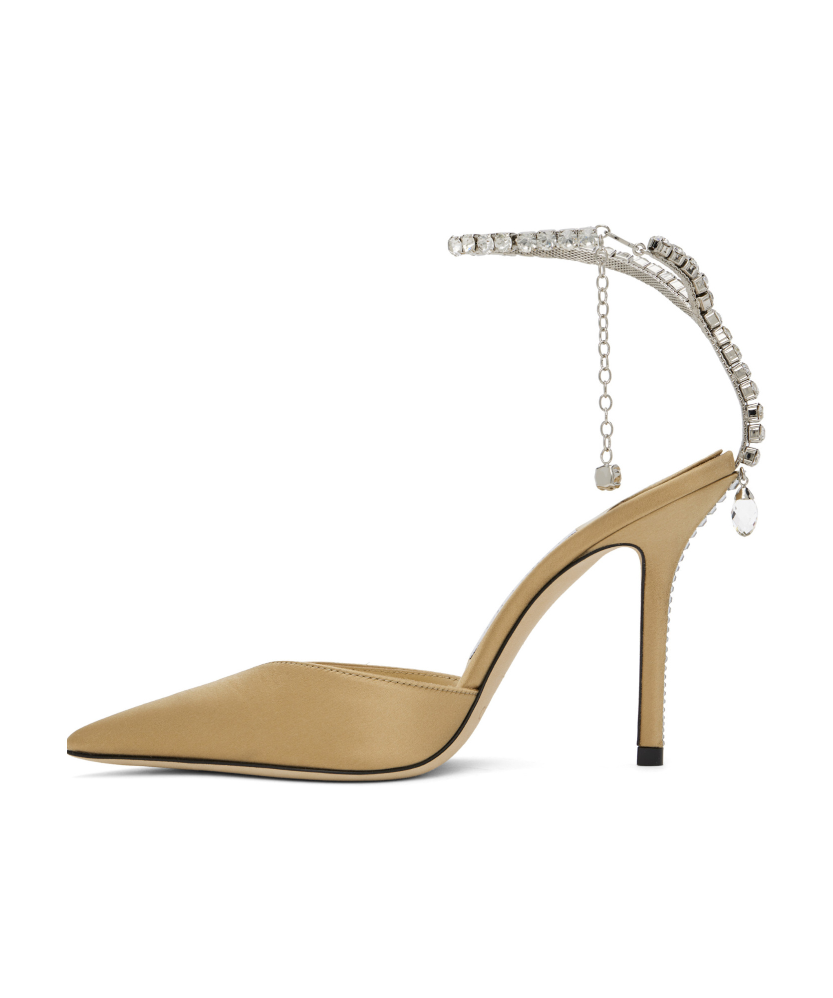 Jimmy Choo Saeda 100 Crystal-embellished Patent-leather Pumps In Multicolor