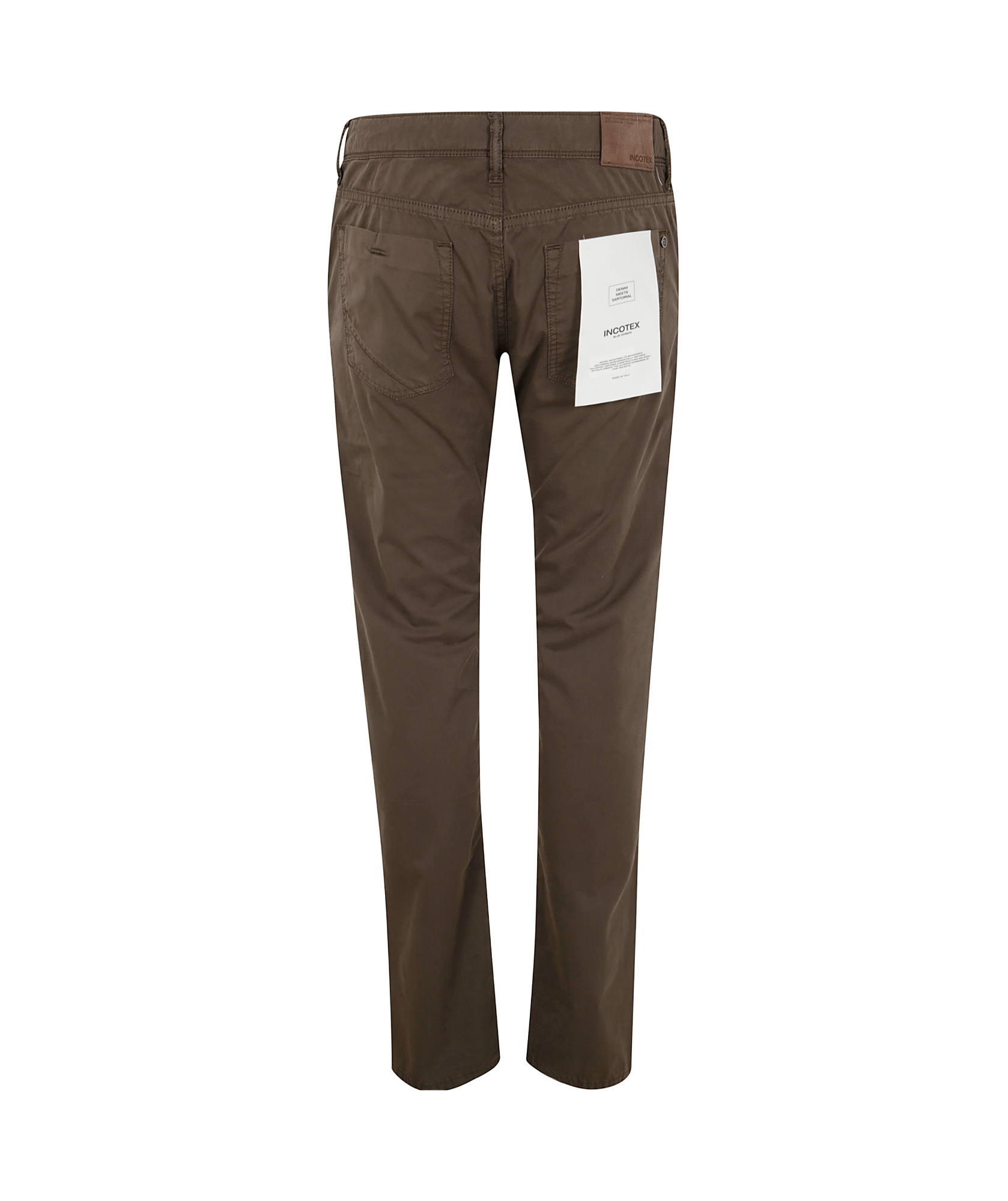 Incotex Belt Loop Jeans In Brown