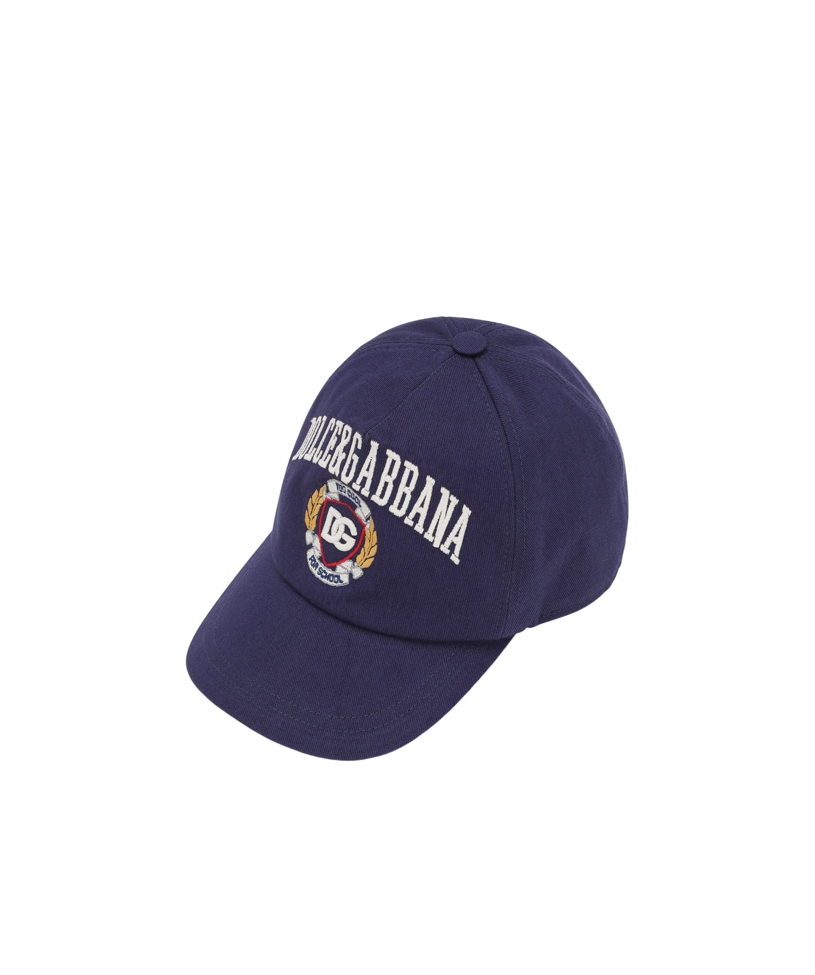 Dolce & Gabbana Logo Twill Baseball Cap In Blue