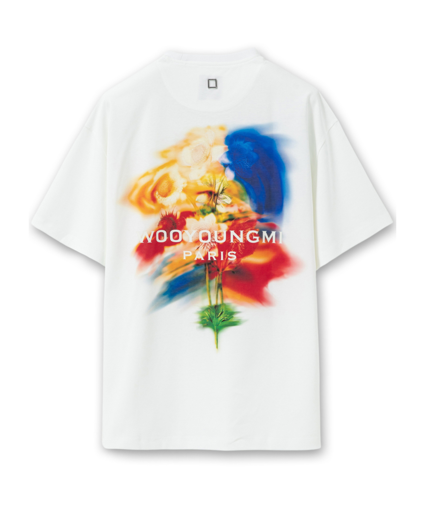 Wooyoungmi Off-white Flower Back Logo T-shirt In White