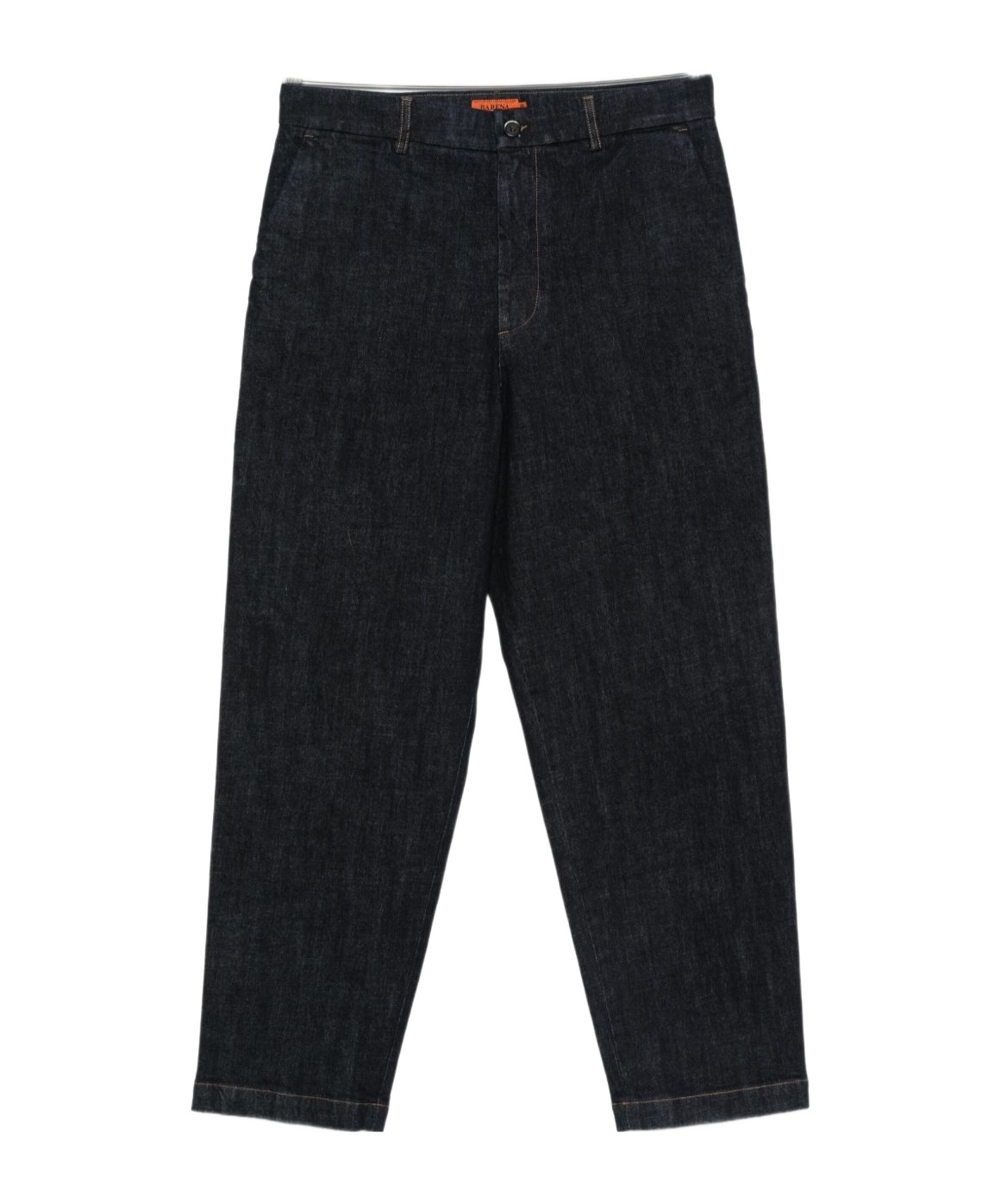 Barena Venezia Canasta Straight-leg Cotton-blend Trousers In Black