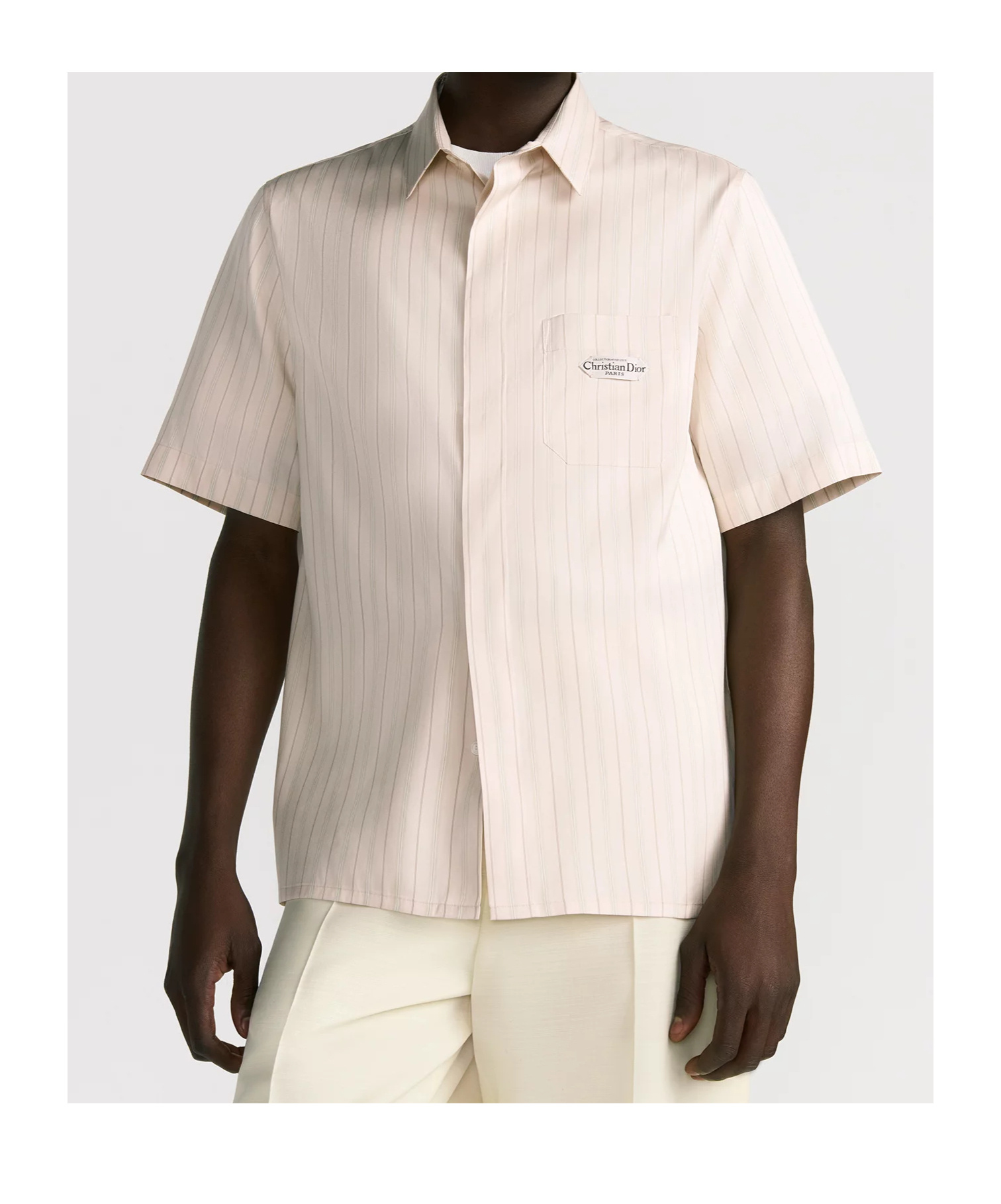 Dior Short-sleeved Shirt With Christian  Paris Tag In Pink