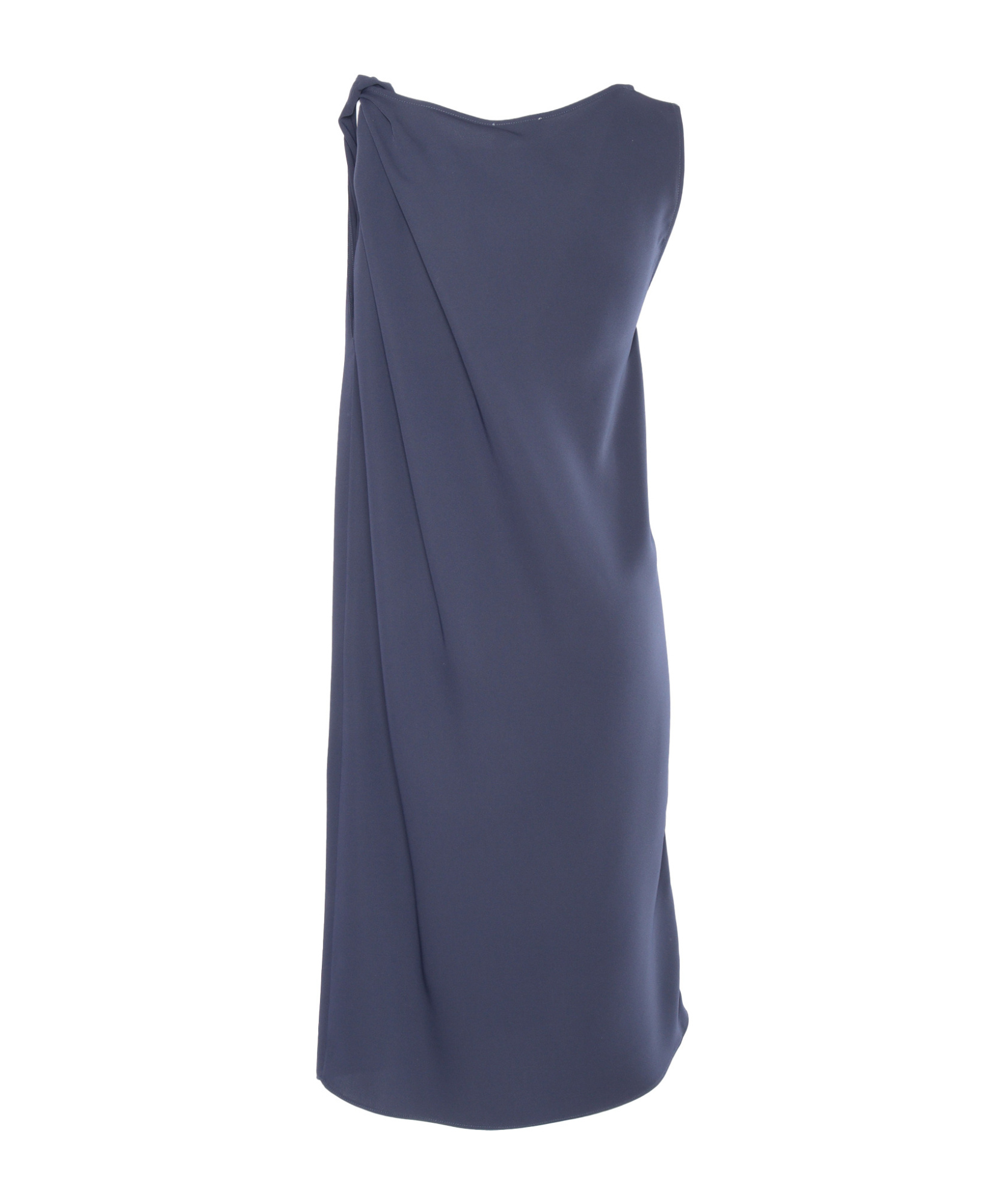 P.a.r.o.s.h Sleeveless Evening Dress With Draped Detail In Blue