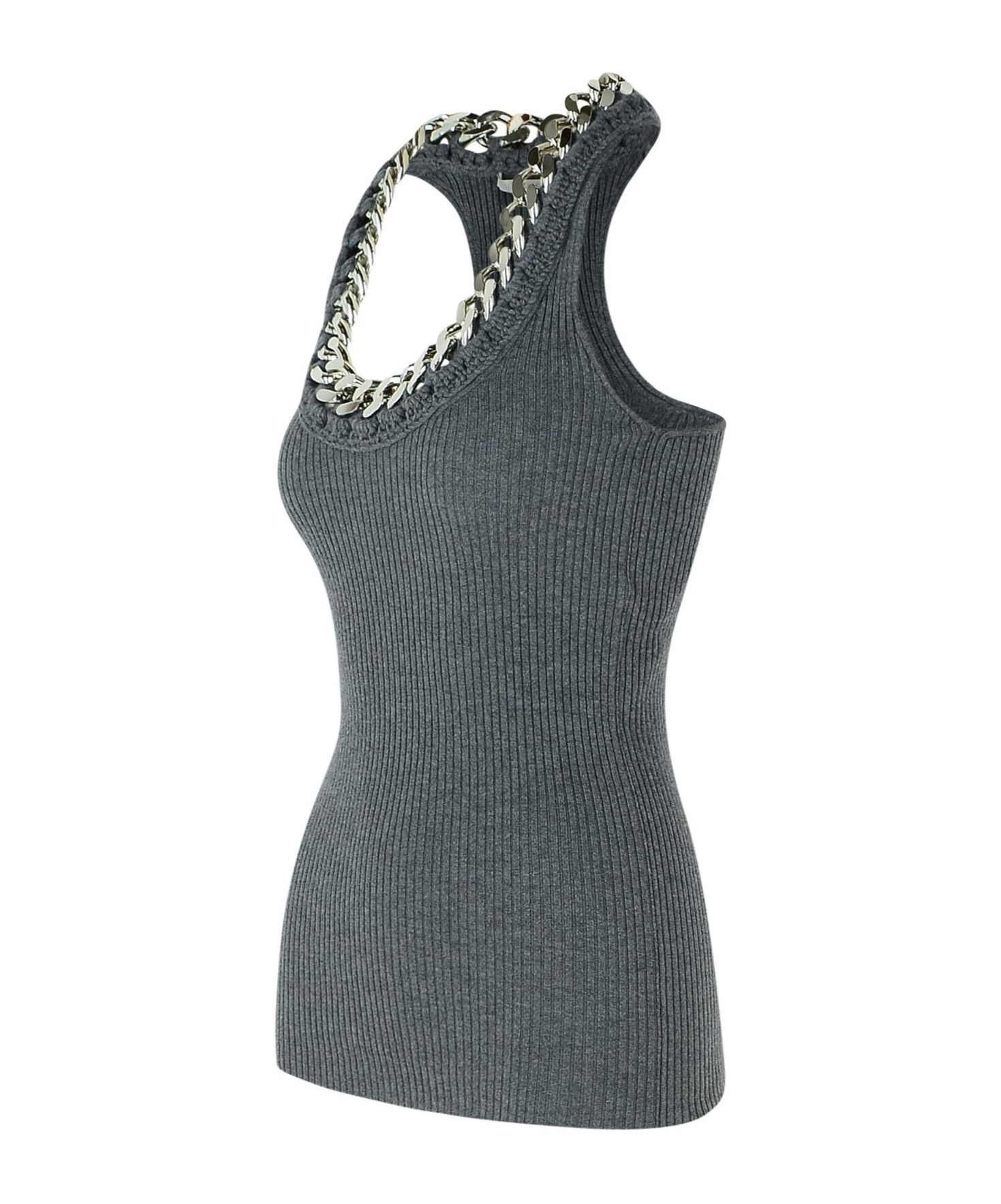 Stella Mccartney Round-neck Vest In Gray