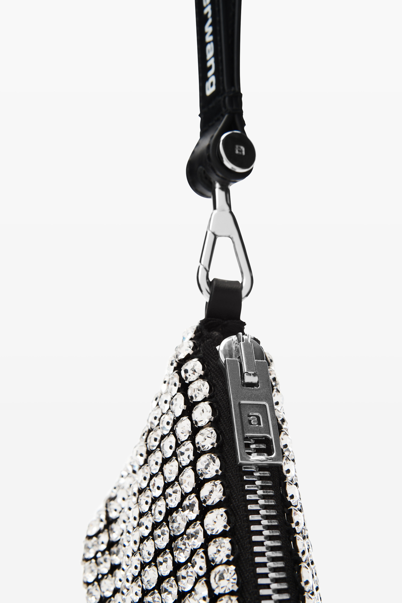 Alexander Wang Heiress Coin Purse Keychain In Black