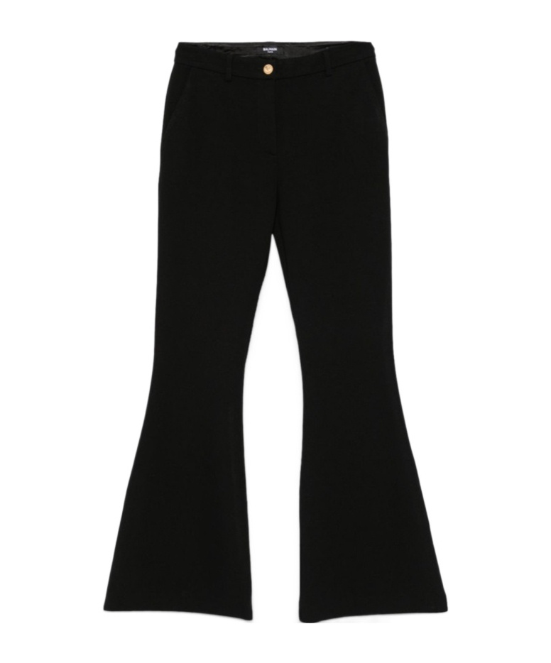 Balmain Belt Loops Slacks In Black
