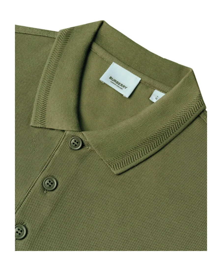 Burberry Embroidery Polo Shirt In Green