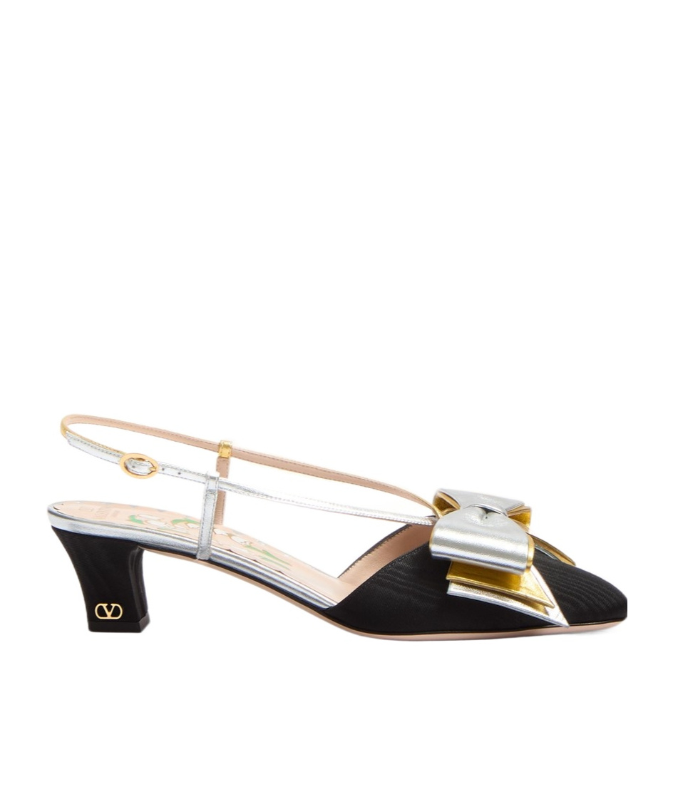 Valentino Bowow T. 45 Mid Heel Pumps In Multicolor
