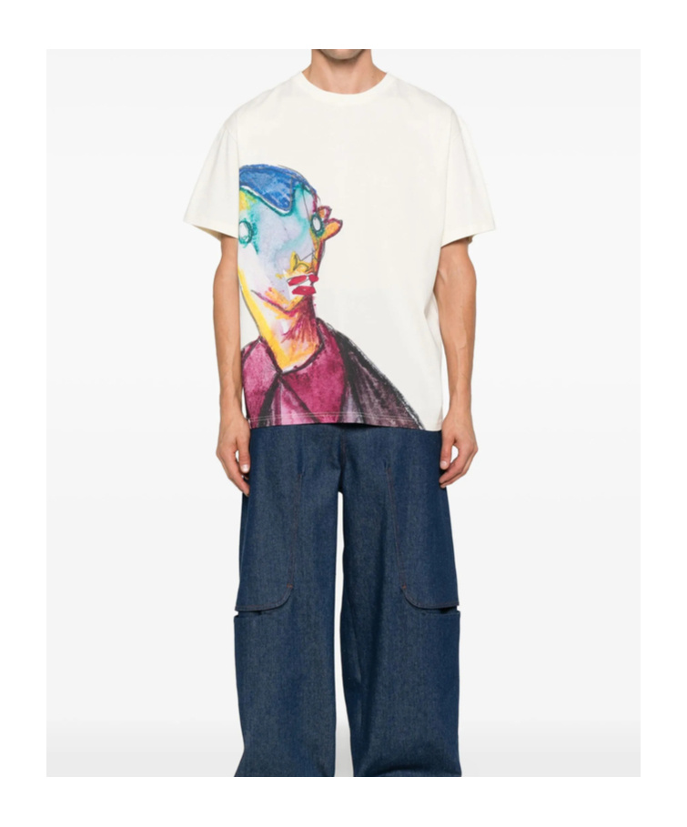 Charles Jeffrrey Loverboy Short-sleeved T-shirt In White