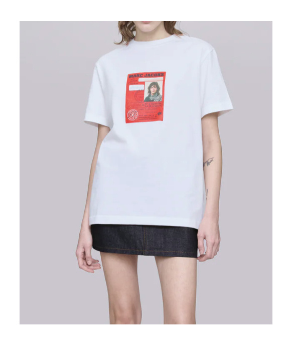 Apc A.p.c. X Marc Jacobs Graphic Printed Crewneck T-shirt In White