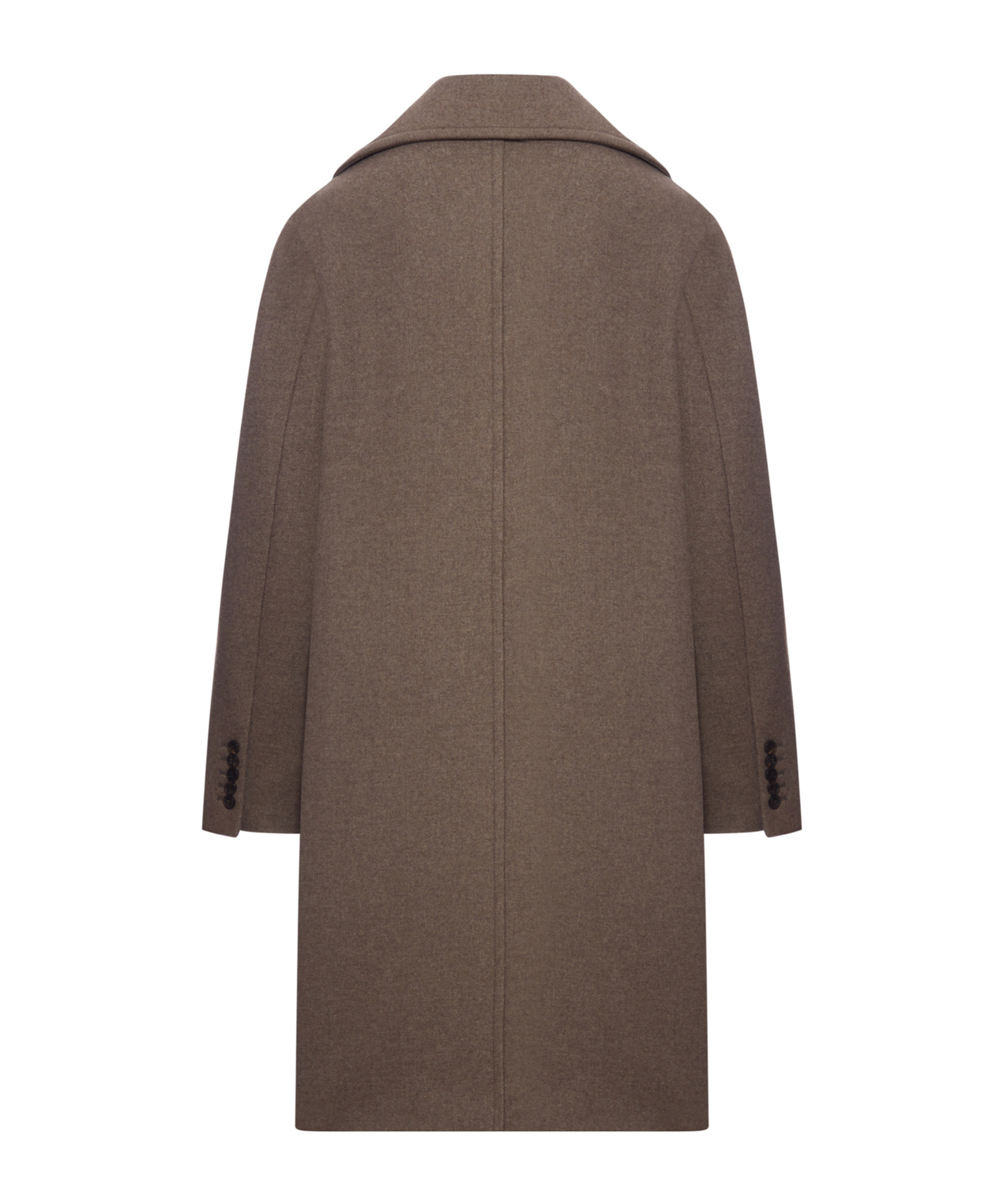 Dries Van Noten Brown Wool Blend Double-breasted Coat In Brown