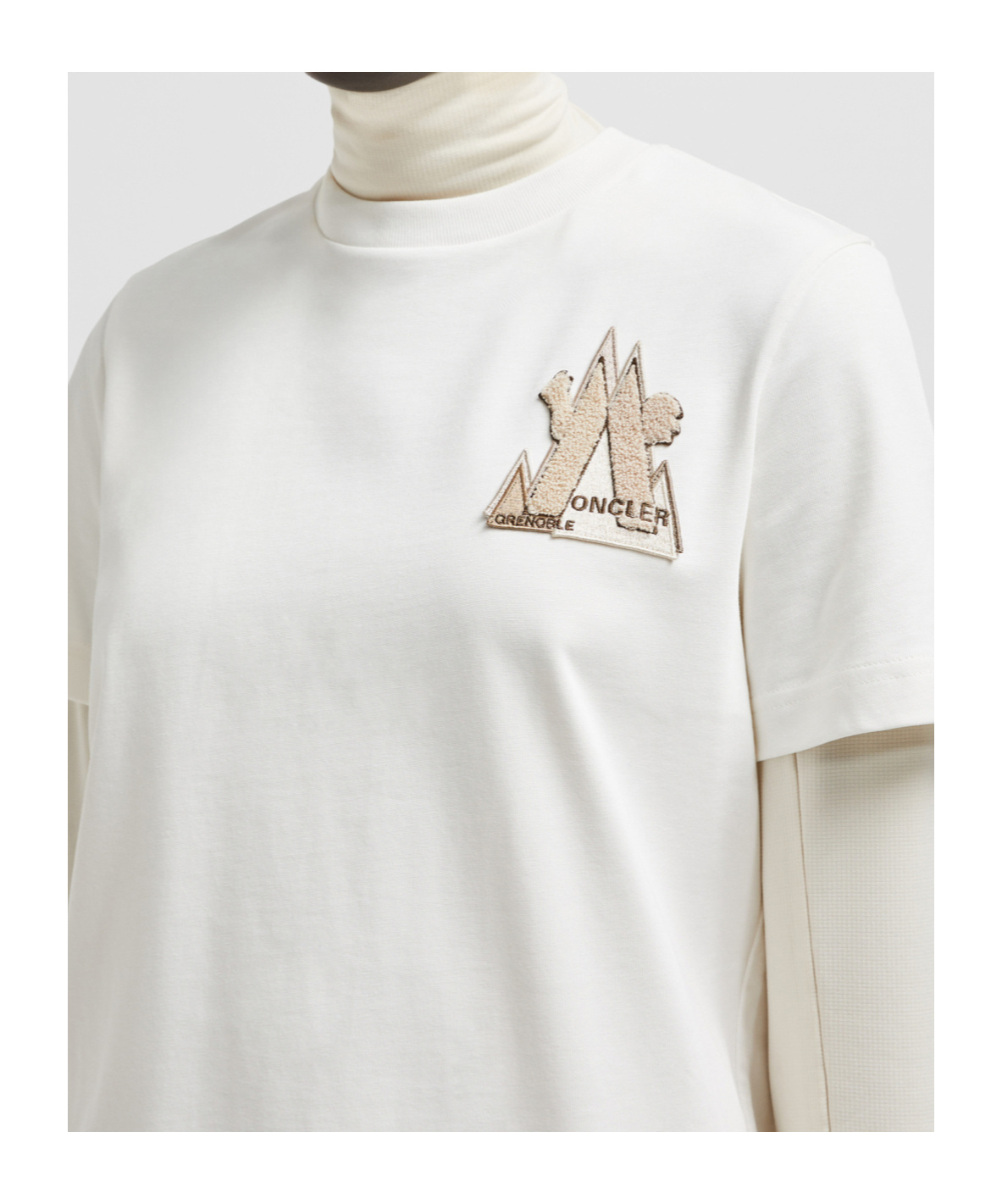 Moncler Mountain-logo T-shirt In White