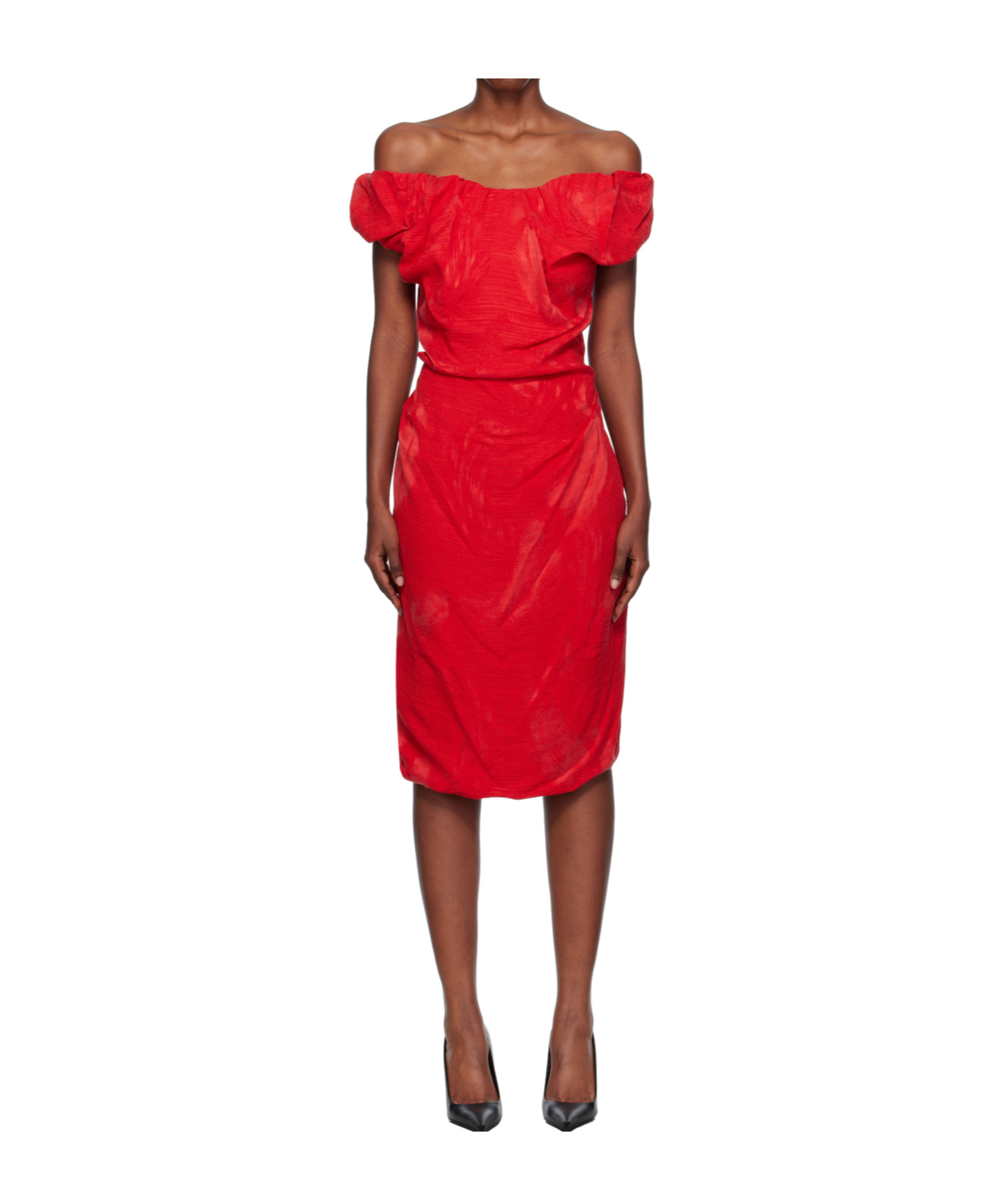 Vivienne Westwood Ginnie Jersey Midi Dress In Red