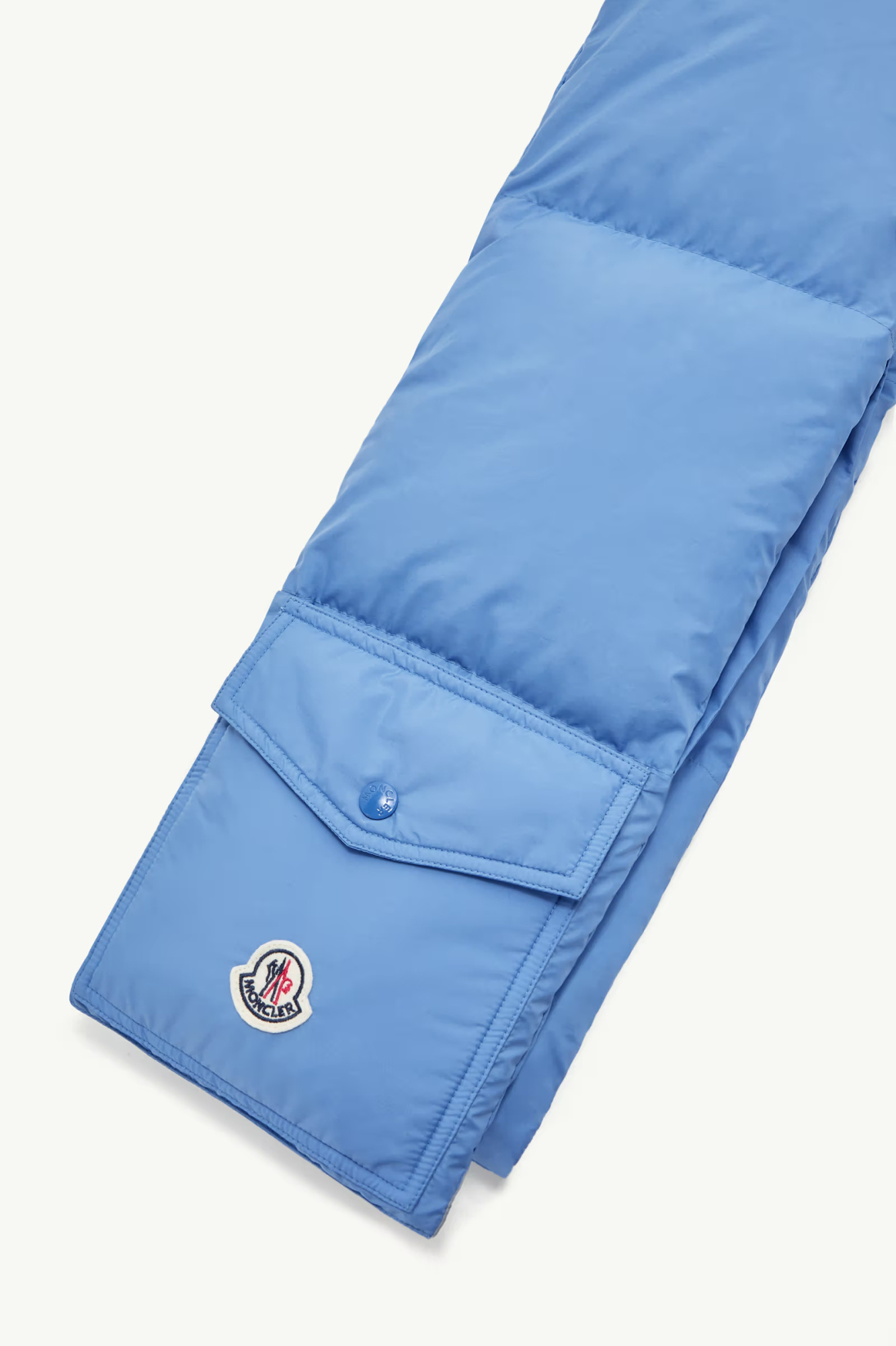 Moncler Down Packable Scarf In Blue