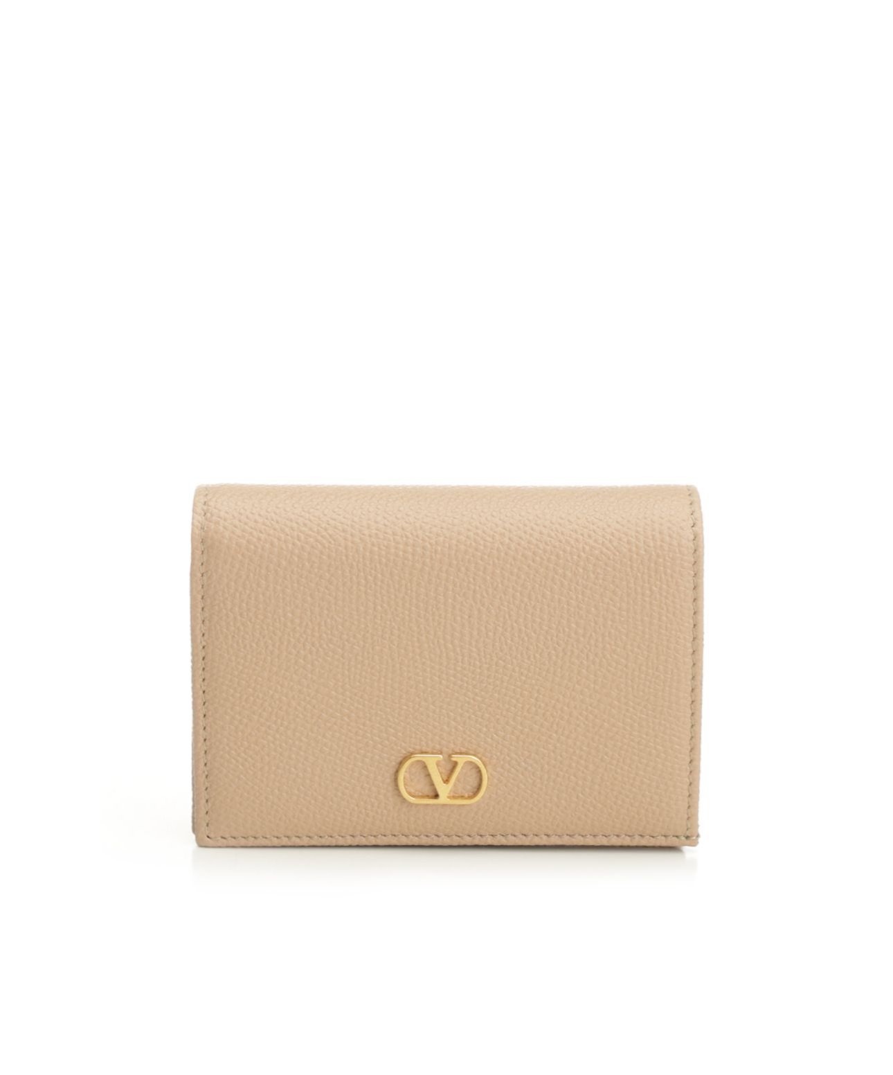 Valentino Vlogo Signature Wallets Rose In Neutral