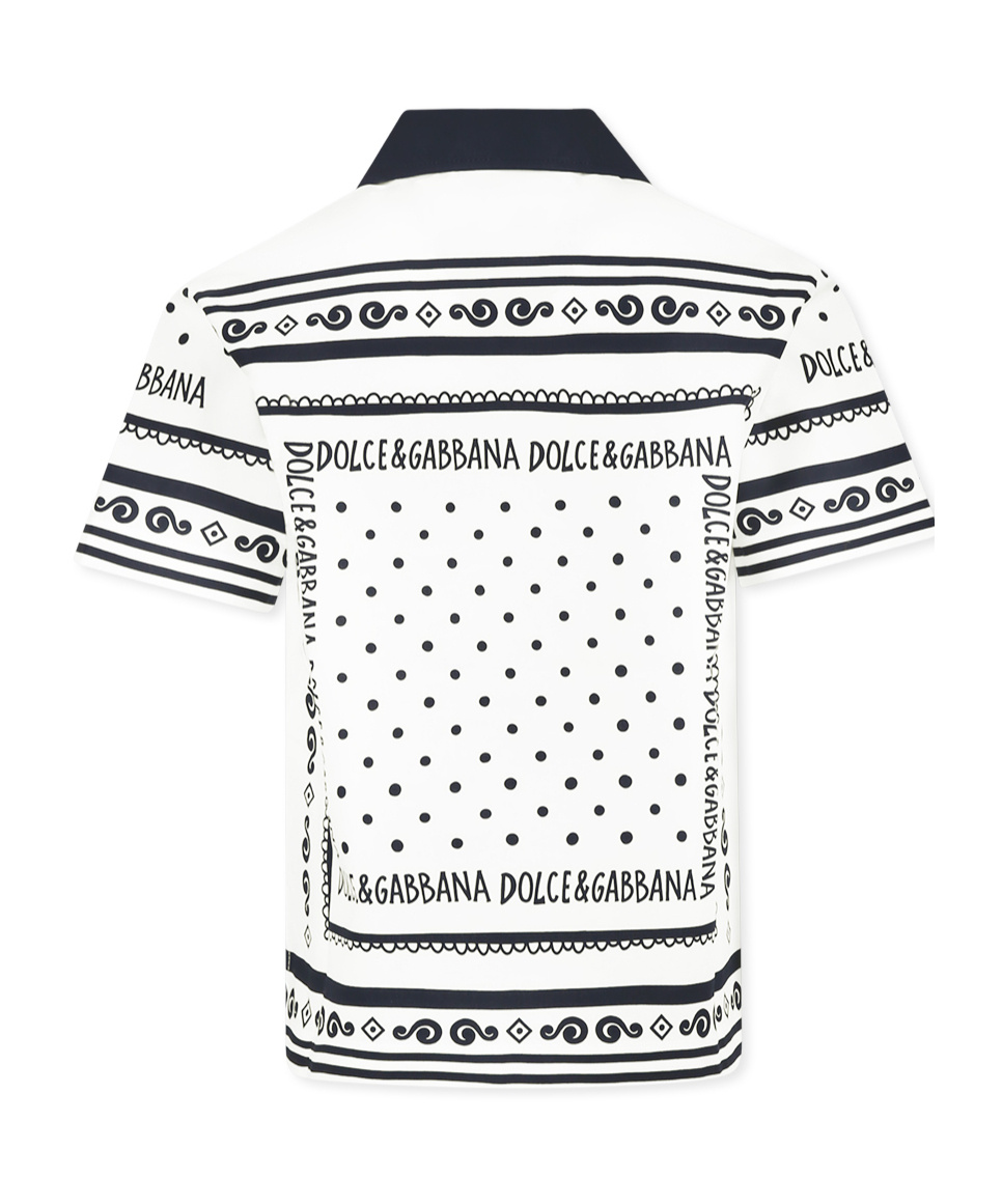 Dolce & Gabbana Short-sleeved Shirt In White