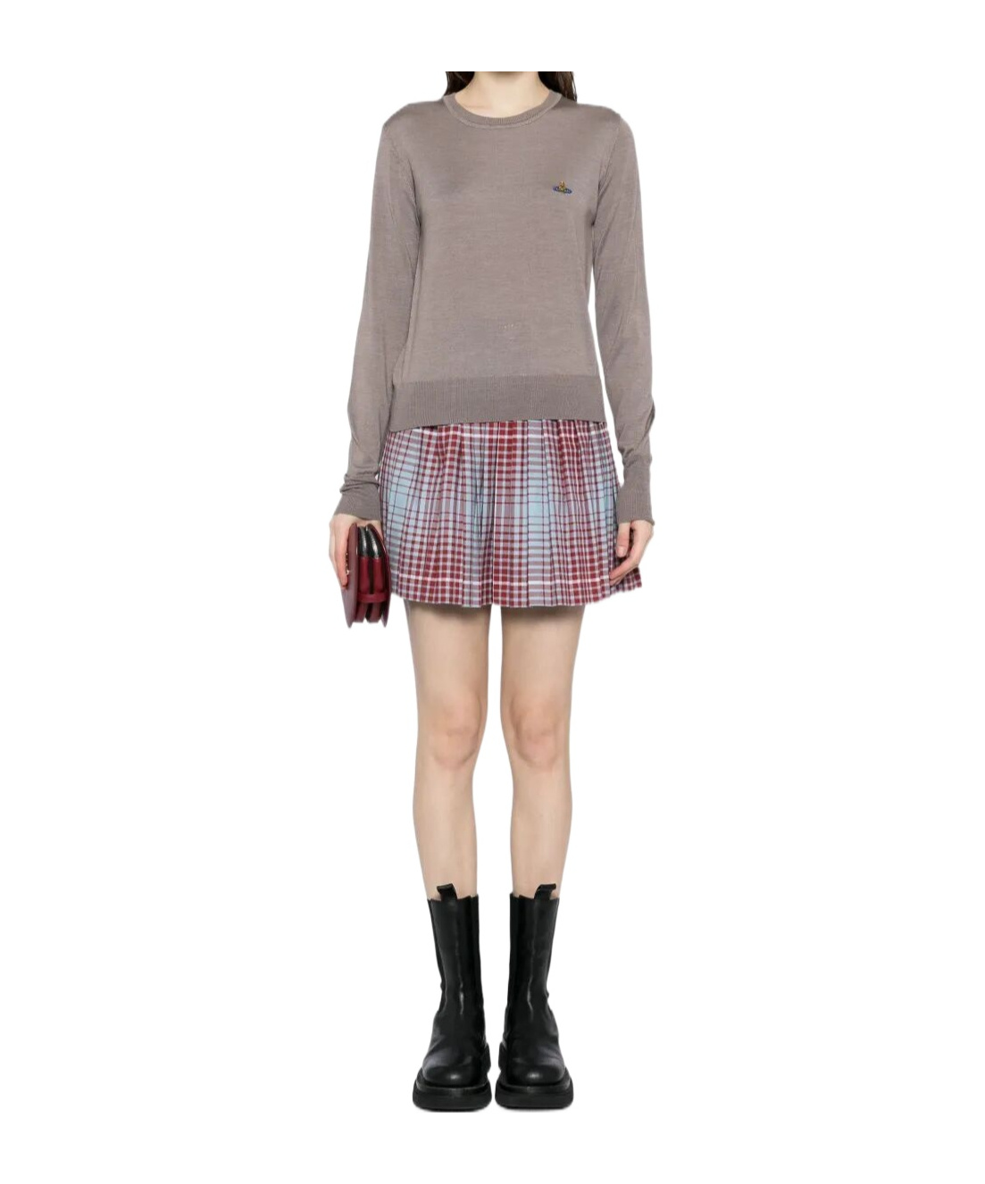 Vivienne Westwood Women Bea Wool Blend Jumper In Brown