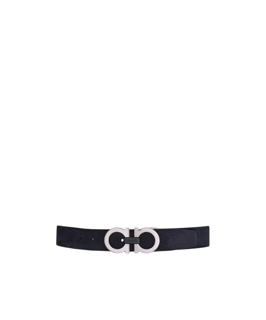 Ferragamo Adjustable Gancini Belt In Black
