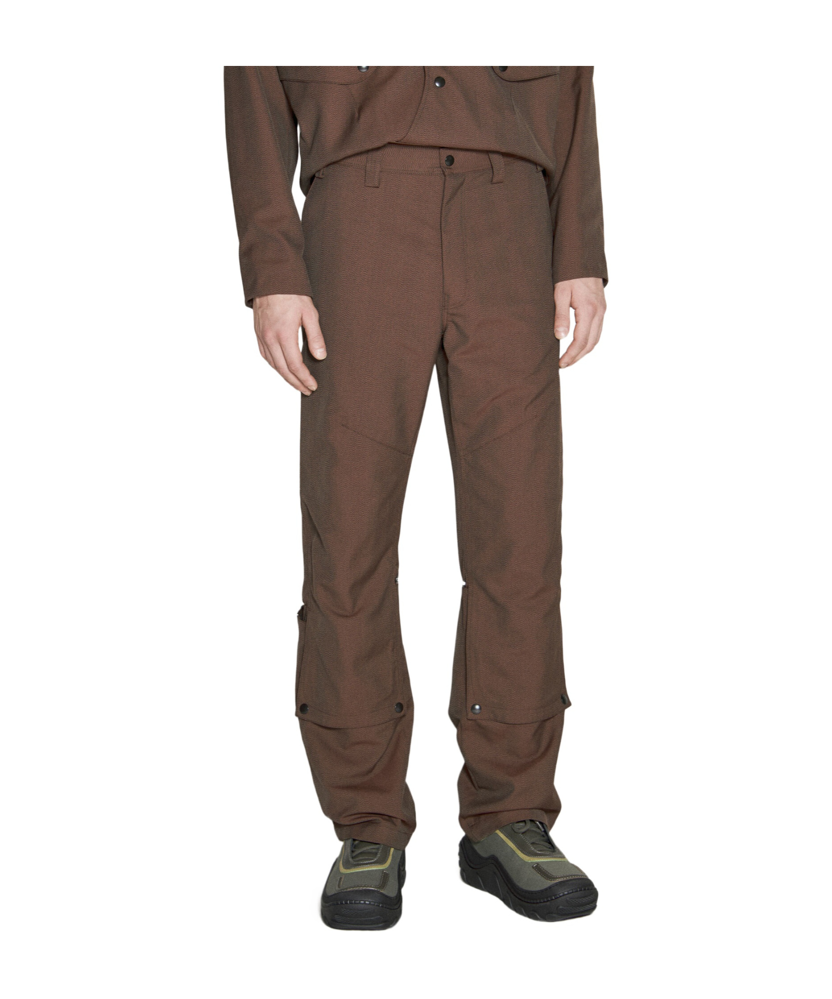 Kiko Kostadinov Tonino Utility Trousers In Brown
