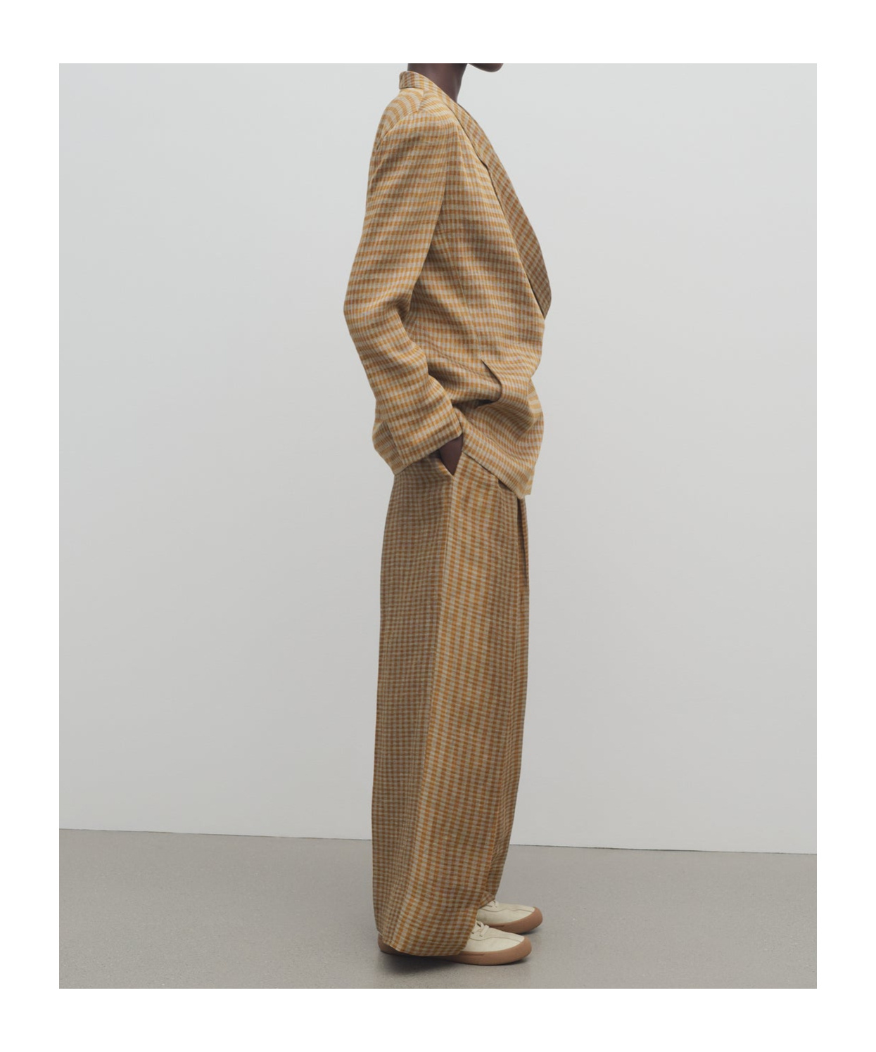 The Row Women's Sherry Pants With Multicolor Folds | Size 4 | 8762 Color W3780orw In Flax Orange/white