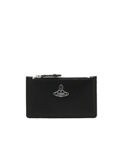 Vivienne Westwood Zipper Card Bag In Black