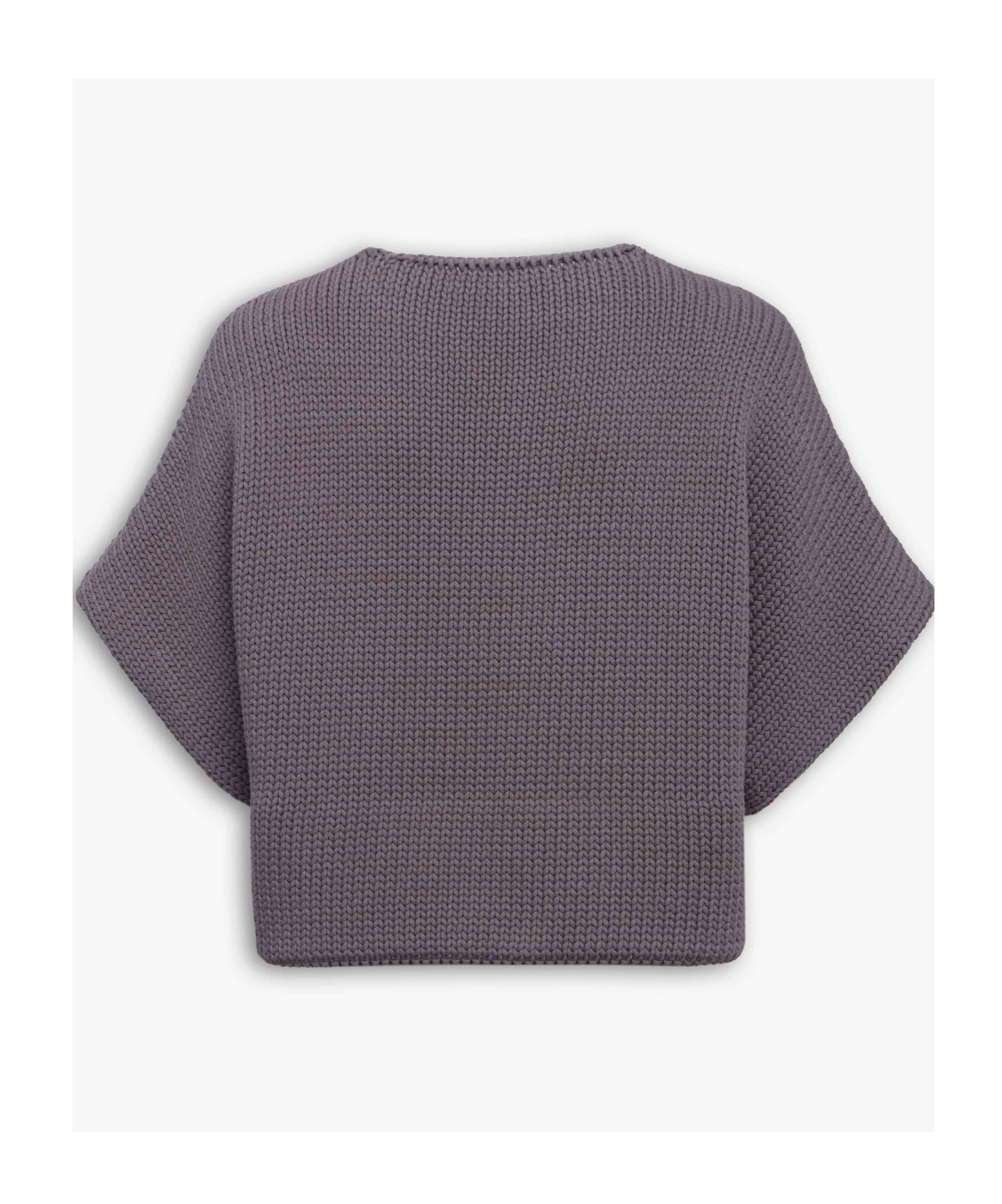 Alaïa Short-sleeve Knitted Top In Purple