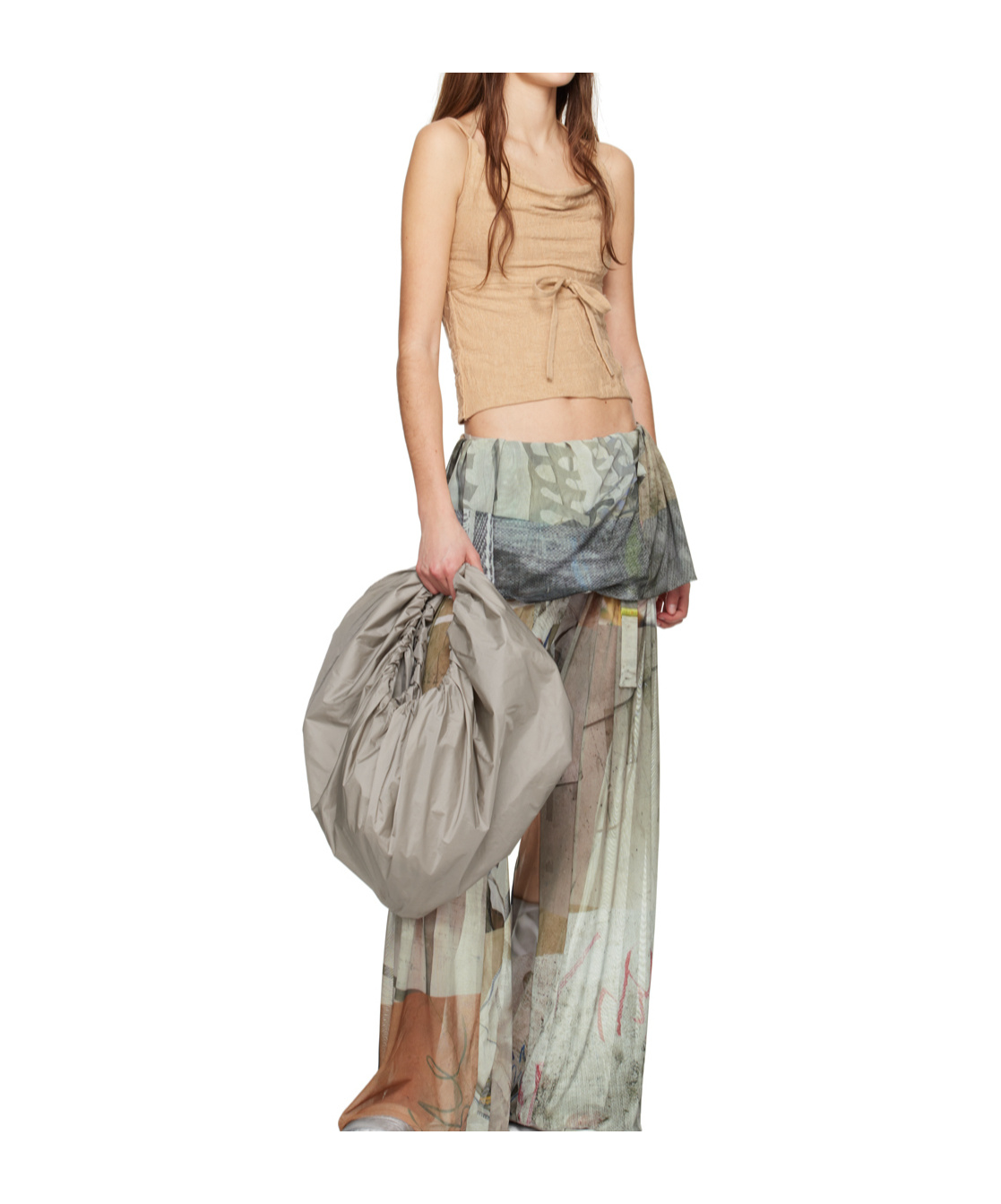 Serapis Beige Strap Camisole In Neutral