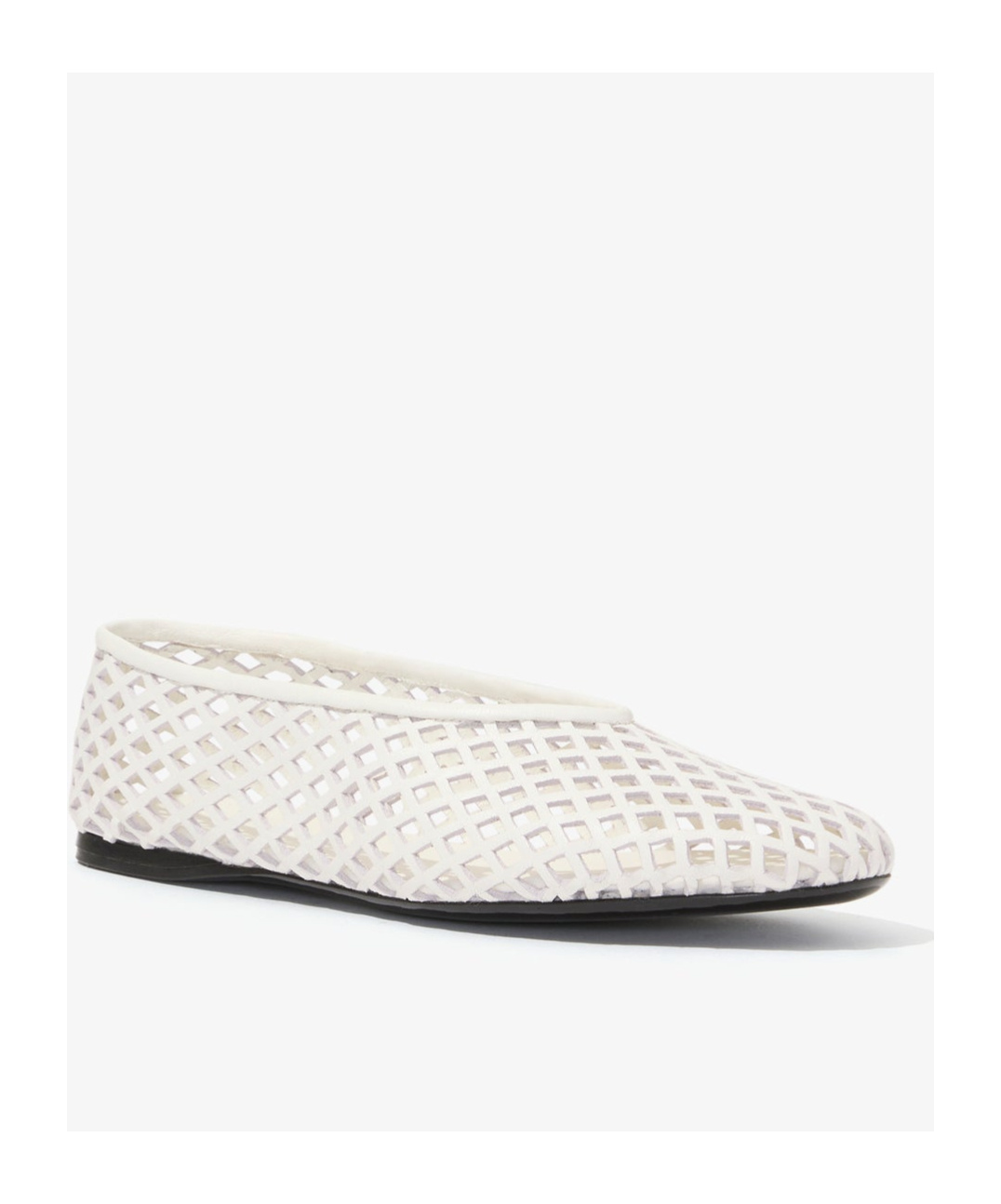 Shop Proenza Schouler Tee Perforated Ballerina Shoes In White