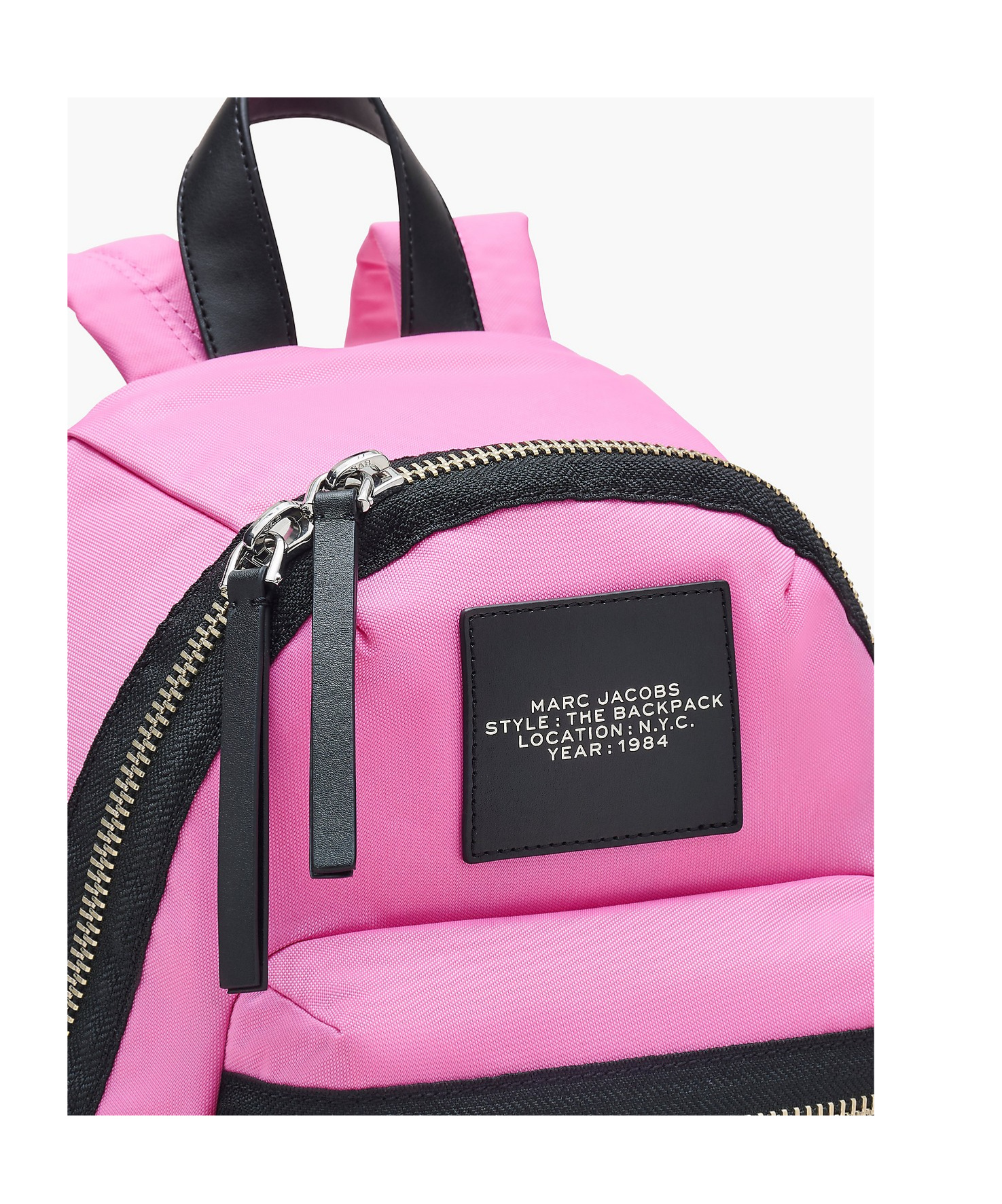 Marc Jacobs The Biker Nylon Medium Backpack Bags In Pink