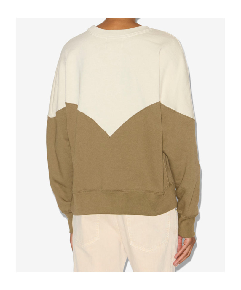 Isabel Marant Étoile Isabel Marant Etoile Two-tone Cotton Blend Houston Sweatshirt