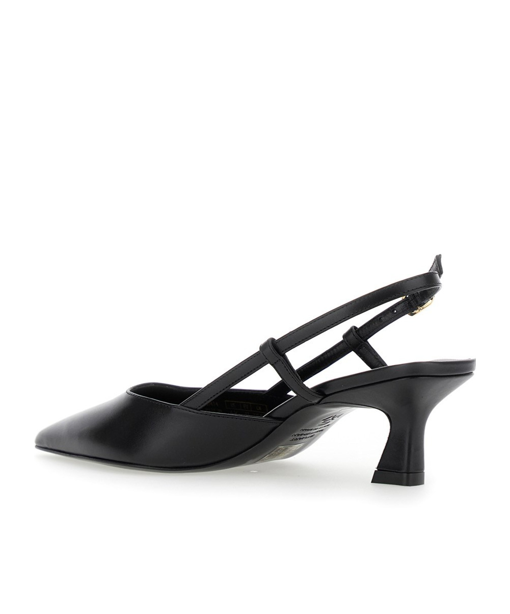 Stuart Weitzman Mid Heel Pointed Toe Sling Back Pumps