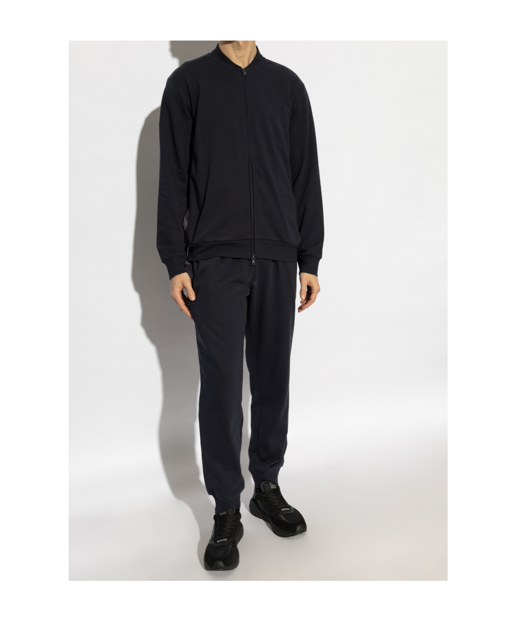 Emporio Armani Set Sweatshirt And Sweatpants In Black