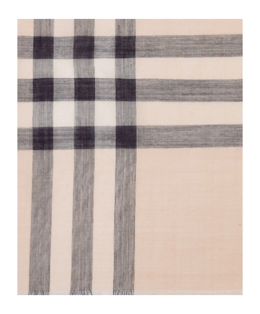 BURBERRY BURBERRY CHECKED FRAYED-EDGE SCARF