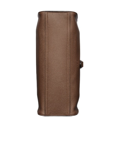 Gucci Medium Tote Bag With Hook Buckle Opening And Closing In Brown
