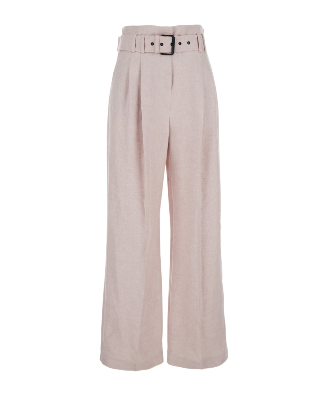 Shop Eleventy Linen Palazzo Pants In Nude
