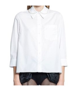 Simone Rocha Long Sleeve Shirt In White
