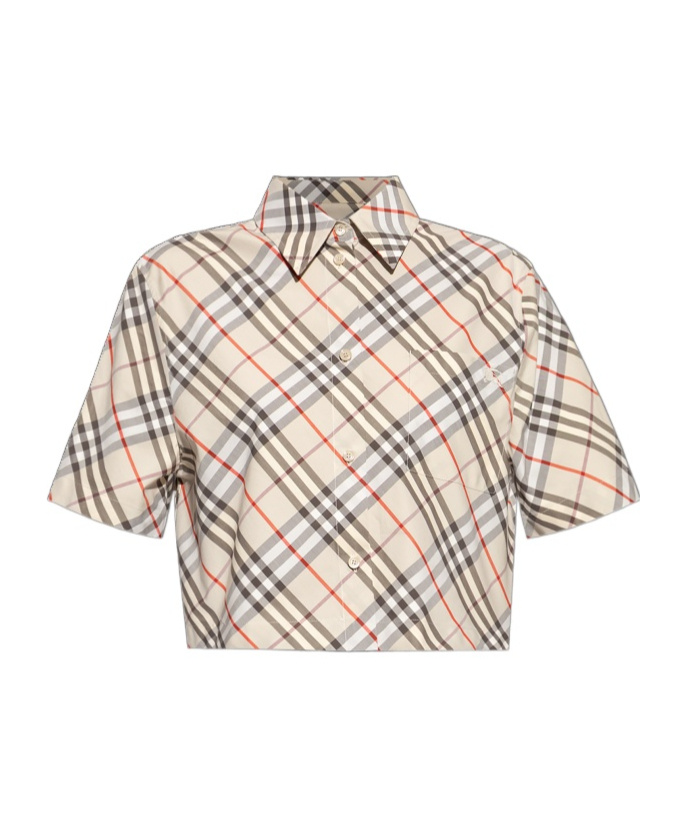 Burberry Short Plaid Shirt