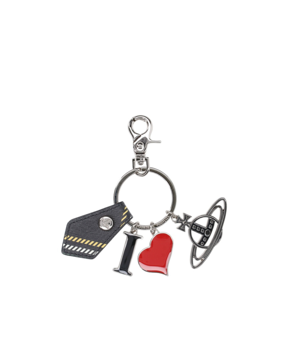 Vivienne Westwood I Love Orb Keyring In Gold