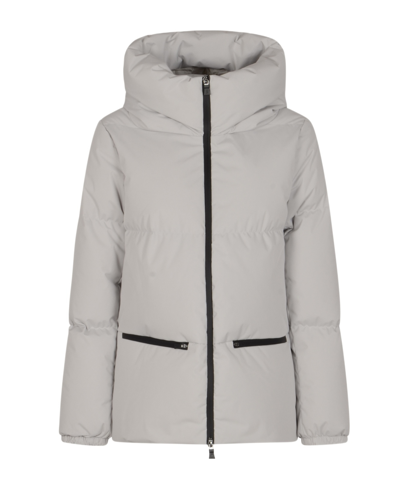 Herno Short Down Jacket In Gray